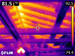 Another view of rafters in the Infrared Spectrum